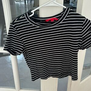 Short sleeve open back top